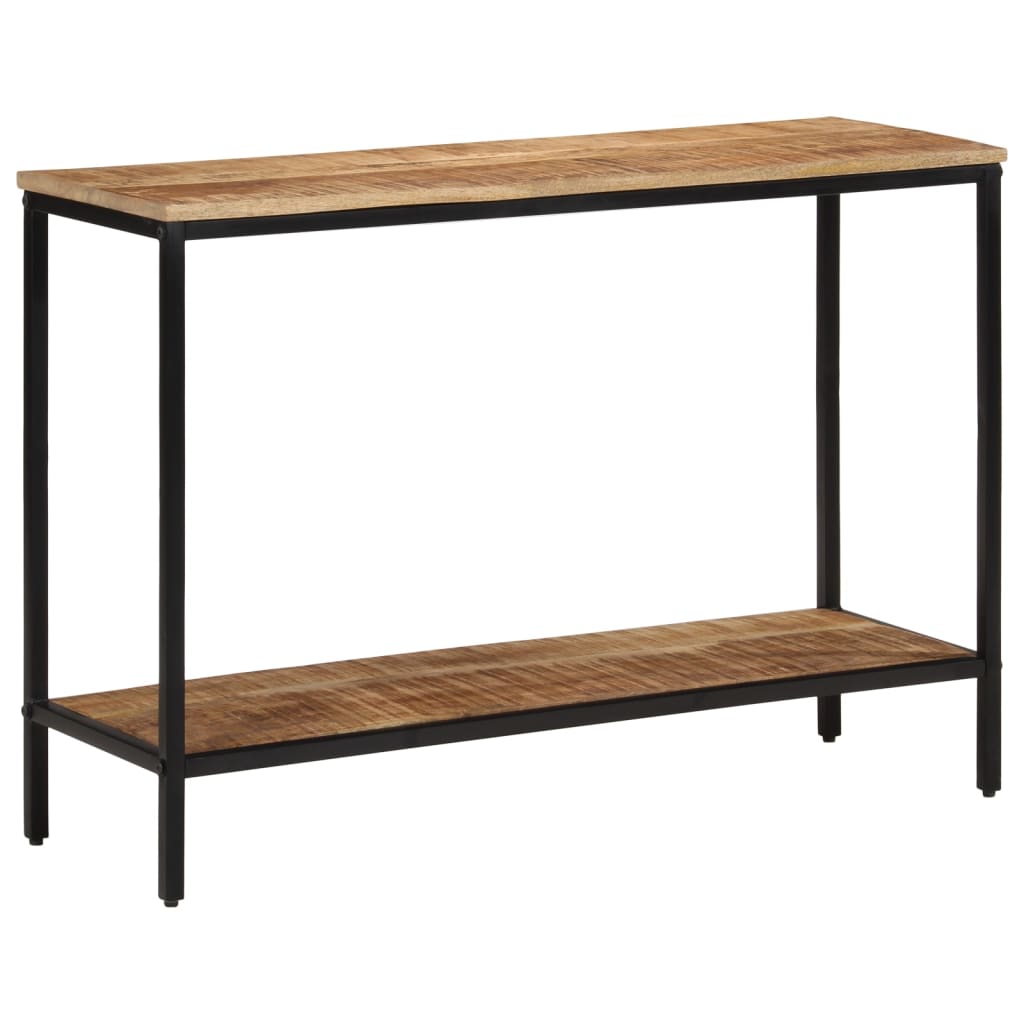 Mesa consola 100x35x70 cm madeira de mangueira áspera maciça - Image 10