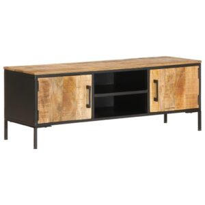 Móvel de TV 110x35x40 cm madeira mangueira áspera maciça