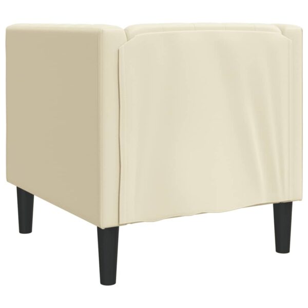 Sofá chesterfield couro artificial creme - Image 5