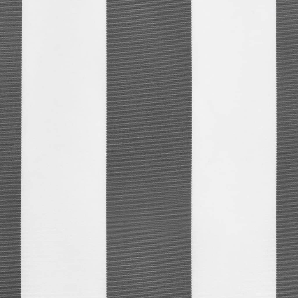 Tecido substituição p/ sanefa toldo 6 m riscas antracite/branco - Image 4