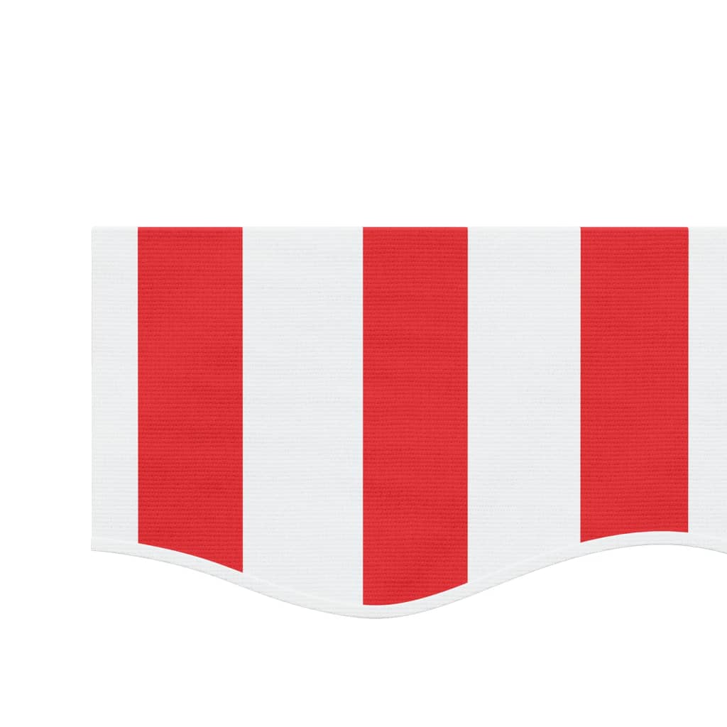 Tecido substituição p/ sanefa toldo 4,5m riscas vermelho/branco - Image 3