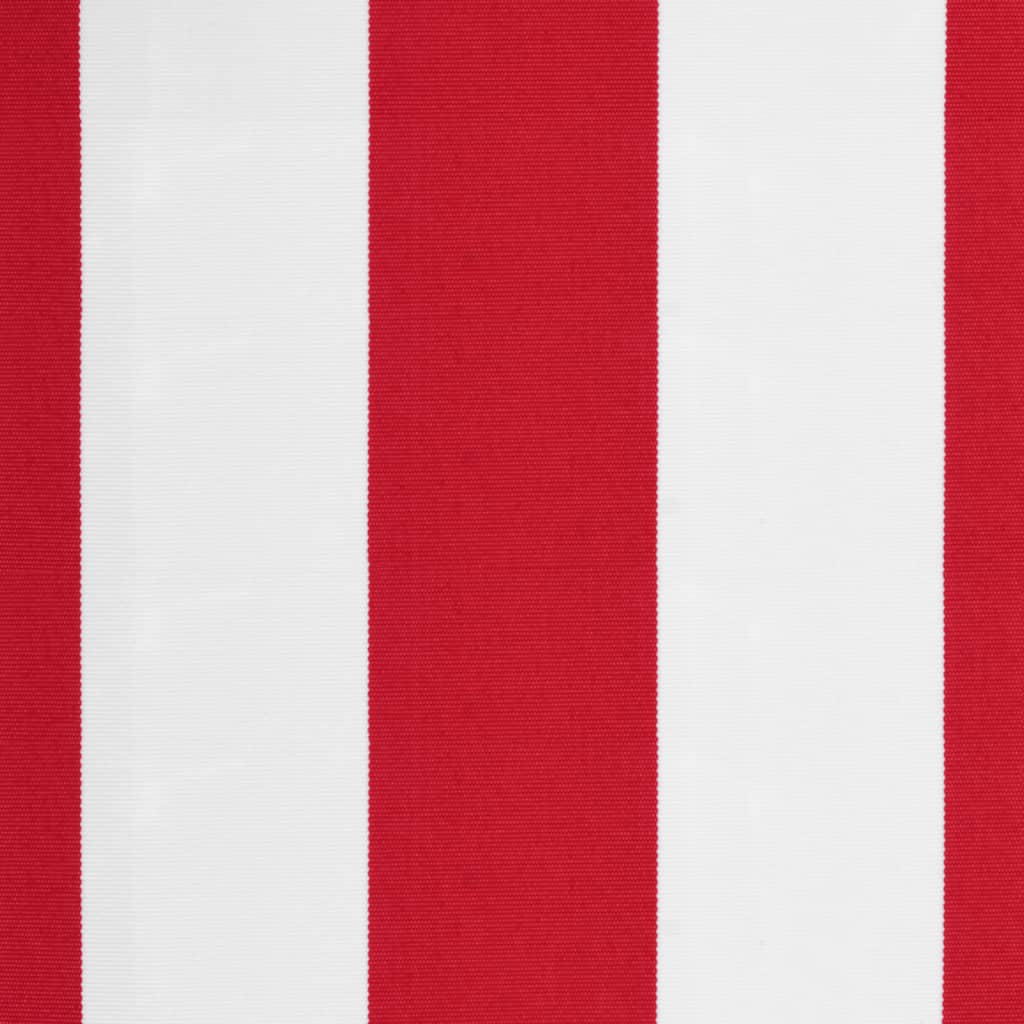 Tecido substituição p/ sanefa toldo 4,5m riscas vermelho/branco - Image 4