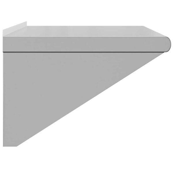 Prateleira de parede 75x45x31cm aço inoxidável prateado - Image 5