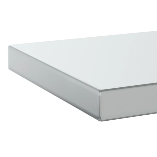 Prateleiras de parede 2 pcs 75x23,5x3cm aço inoxidável prateado - Image 7