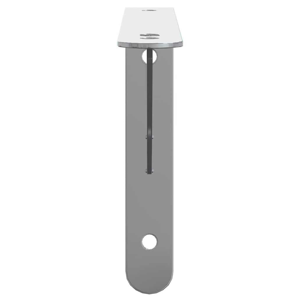 Suportes prateleira 4pcs 23,5x2,5x15,5 cm aço inoxidável prata - Image 5