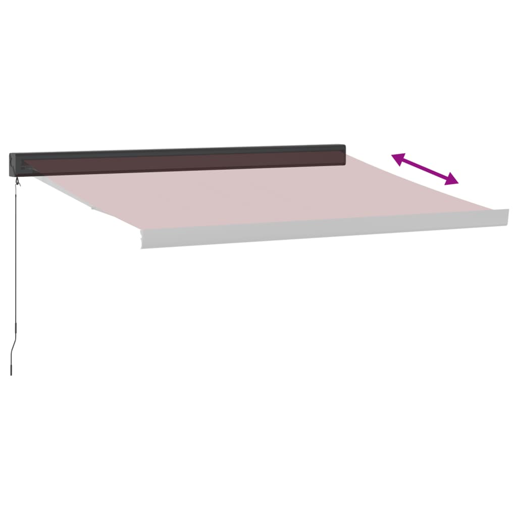 Toldo retrátil manual 300x250 cm bordô - Image 4
