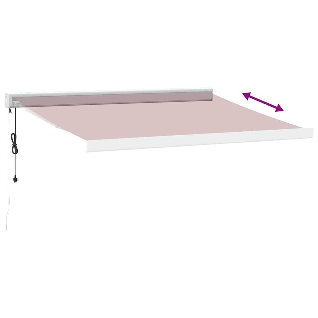 Toldo retrátil automático 350x250 cm bordô - Image 4