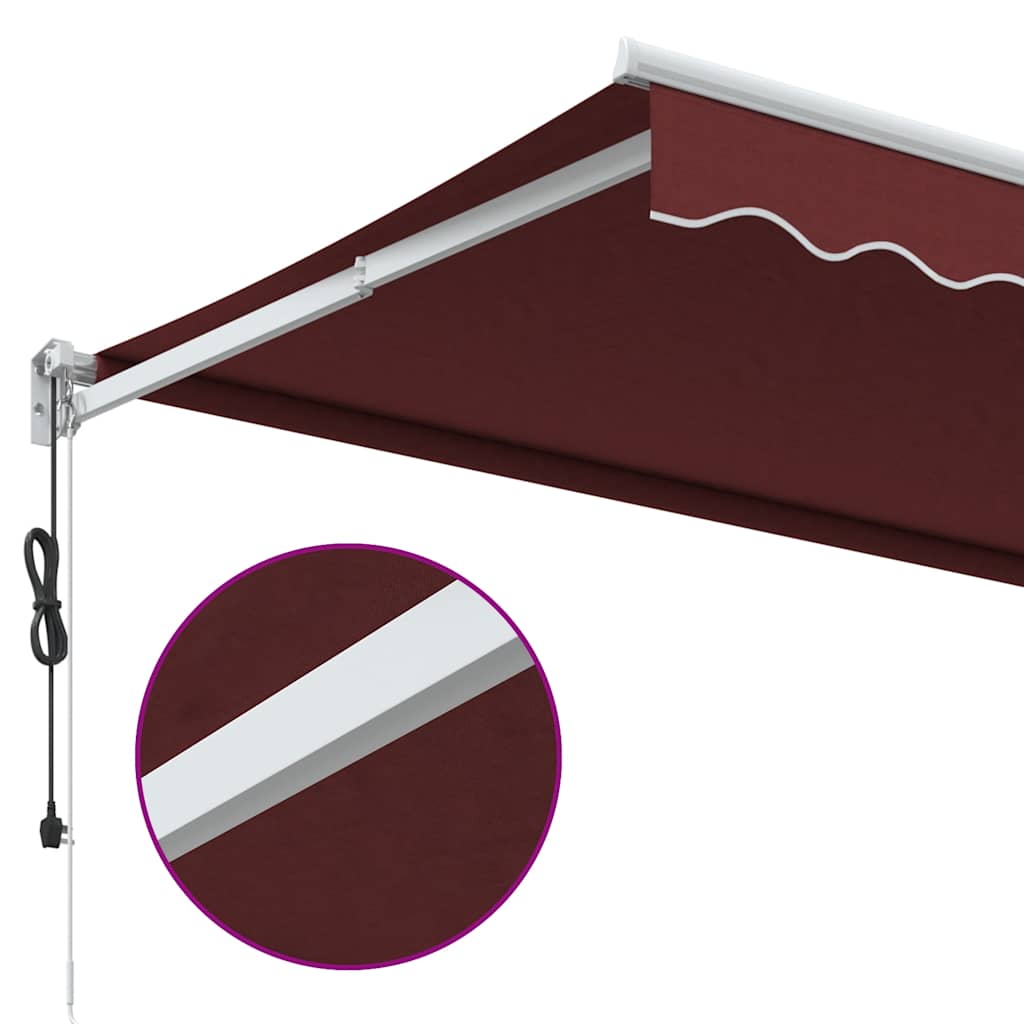 Toldo retrátil automático 350x250 cm bordô - Image 6