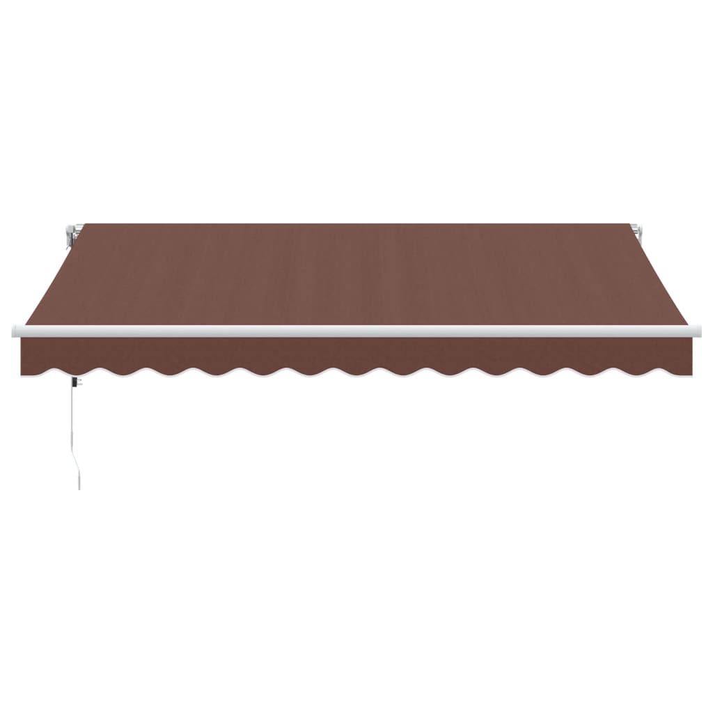 Toldo retrátil automático com luz LED 350x250 cm castanho - Image 3