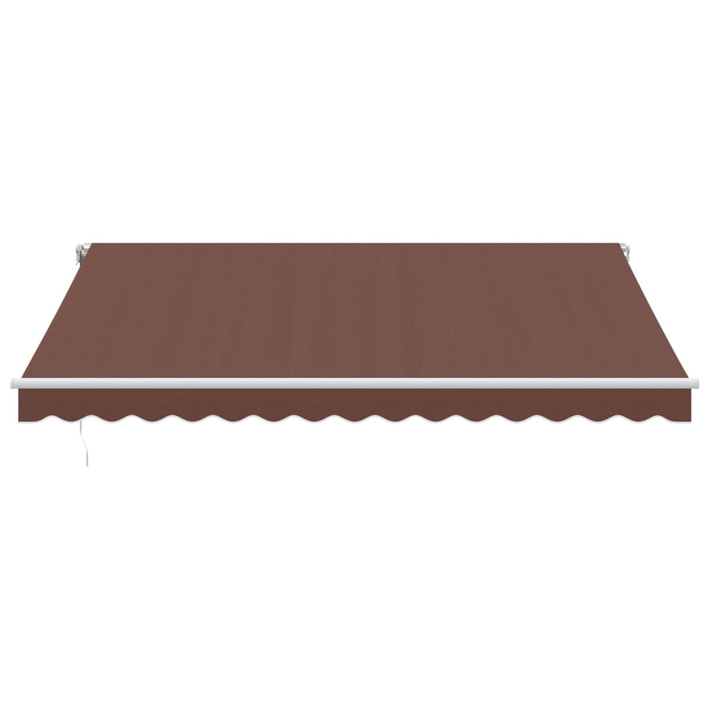 Toldo retrátil automático com luz LED 400x350 cm castanho - Image 3