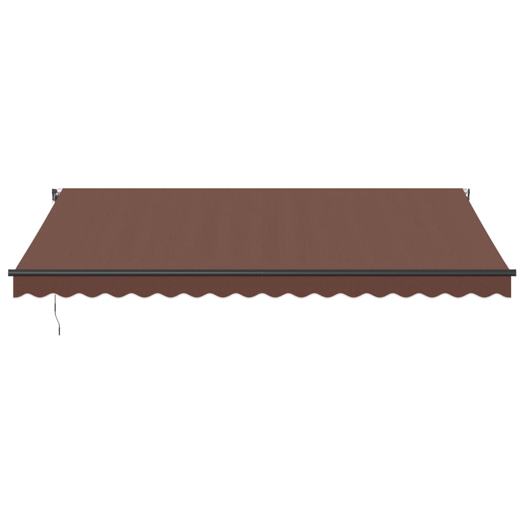 Toldo retrátil automático 450x350 cm castanho - Image 2