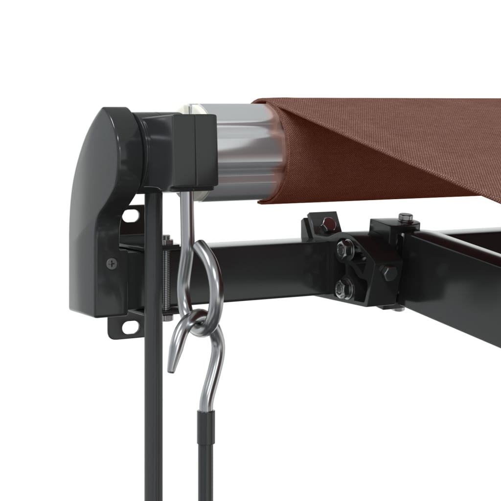 Toldo retrátil automático 450x350 cm castanho - Image 5
