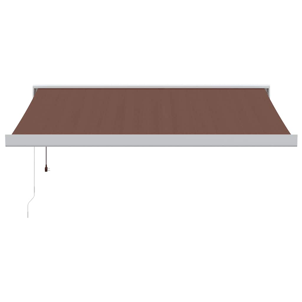 Toldo retrátil automático 350x250 cm castanho - Image 2