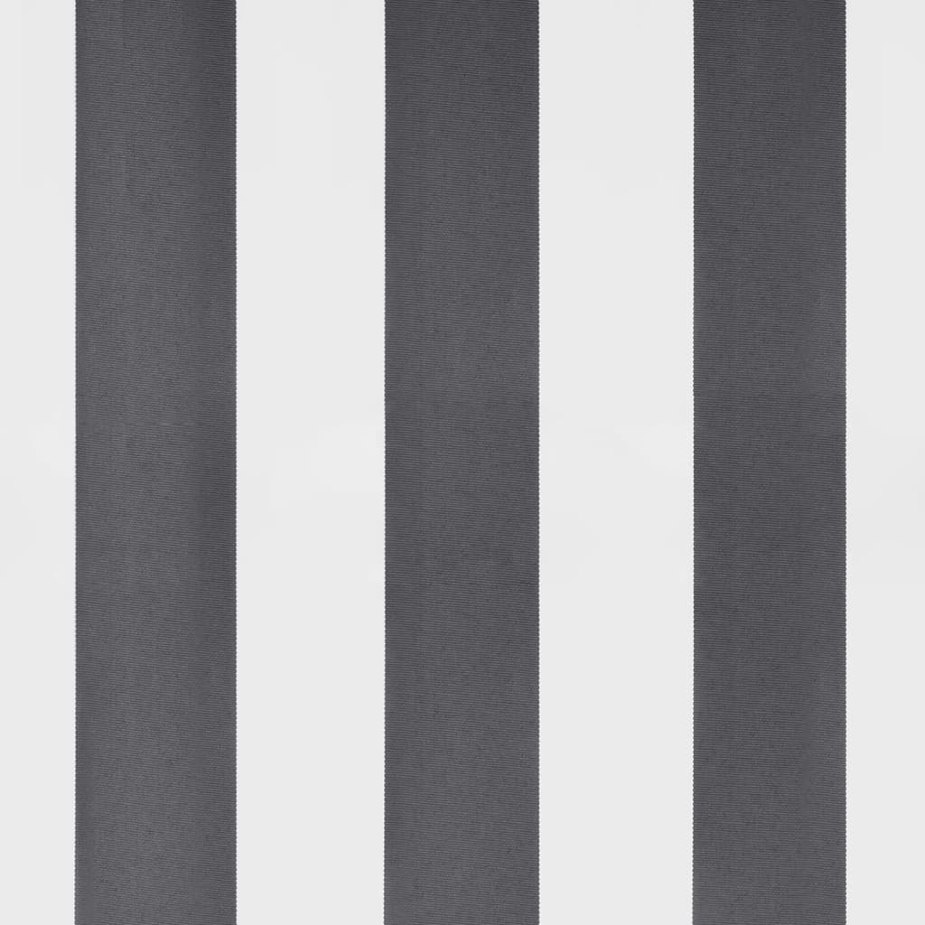Toldo retrátil manual com luzes LED 400x300cm antracite/branco - Image 9