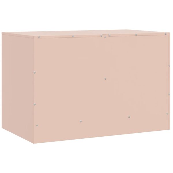 Móvel de TV 67x39x44 cm aço rosa - Image 7