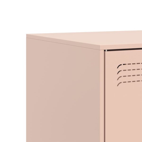 Móvel de TV 67x39x44 cm aço rosa - Image 8