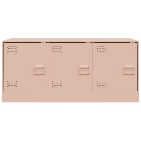 Móvel de TV 99x39x44 aço rosa - Image 5