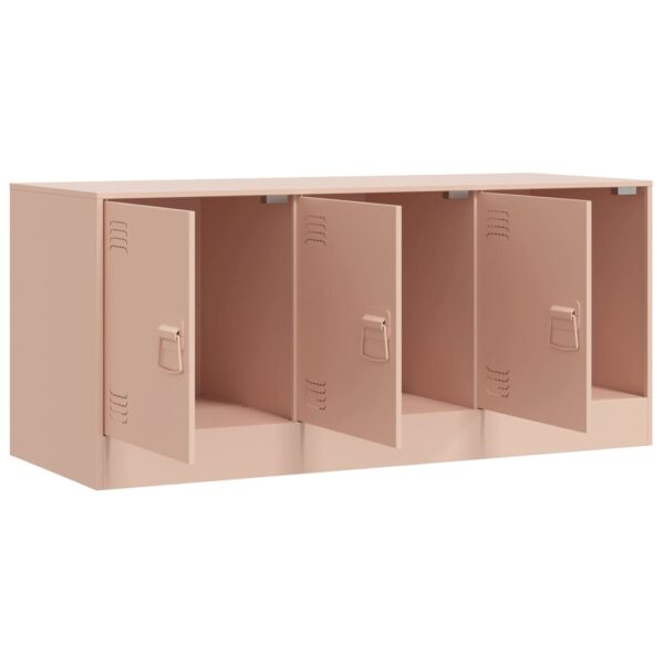 Móvel de TV 99x39x44 aço rosa - Image 6
