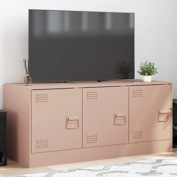 Móvel de TV 99x39x44 aço rosa