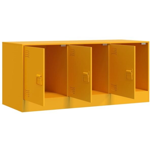 Móvel de TV 99x39x44 cm aço amarelo mostarda - Image 6