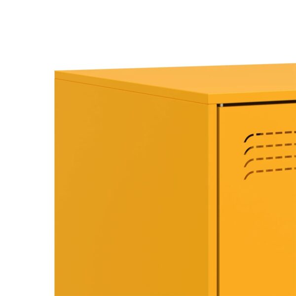 Móvel de TV 99x39x44 cm aço amarelo mostarda - Image 10