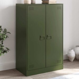 Aparador 67x39x107 cm aço verde azeitona