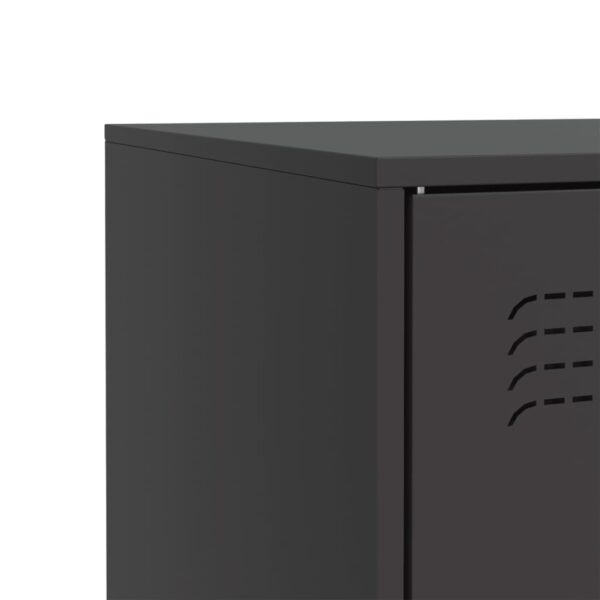 Aparador 67x39x83 cm aço preto - Image 9