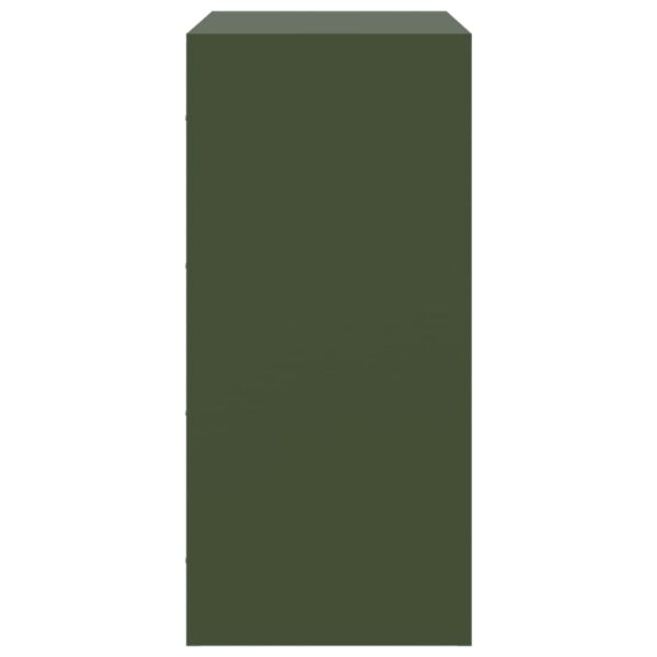Aparador 67x39x83 cm aço verde azeitona - Image 7