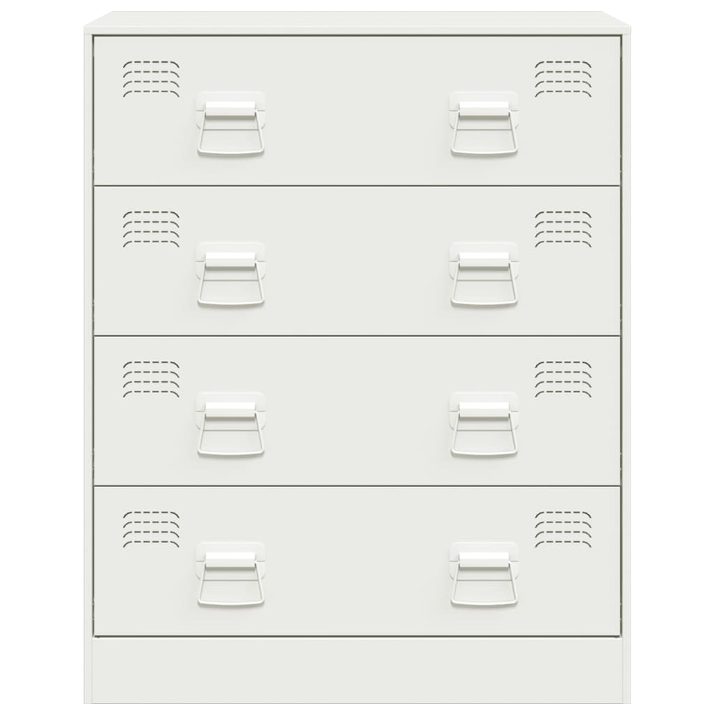 Aparador 67x39x83 cm aço branco - Image 5