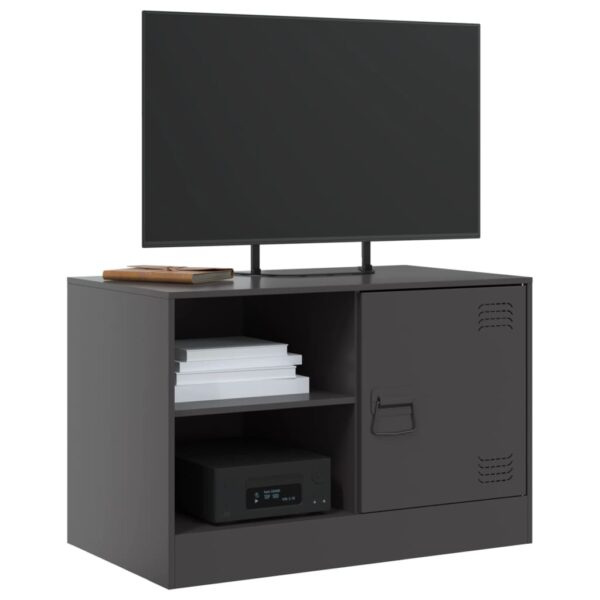 Móveis de TV 2 pcs 67x39x44 cm aço preto - Image 2