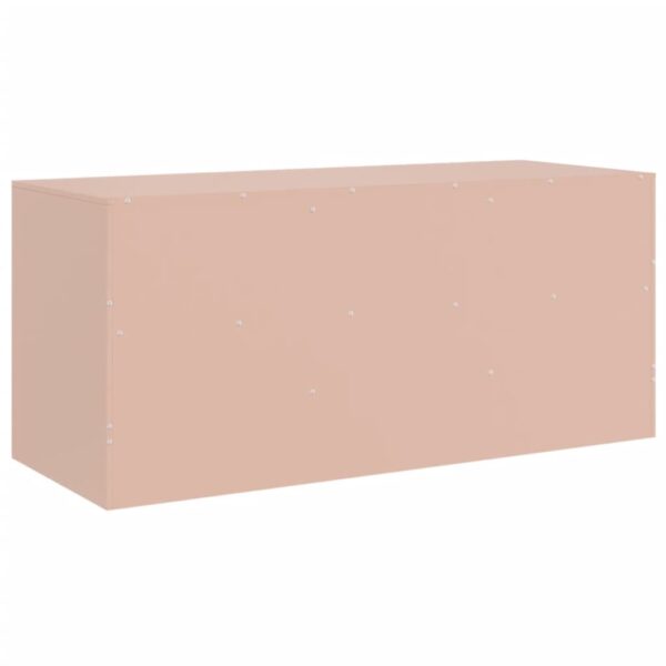 Móvel de TV 99x39x44 aço rosa - Image 8