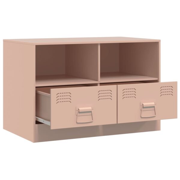Móvel de TV 67x39x44 cm aço rosa - Image 6