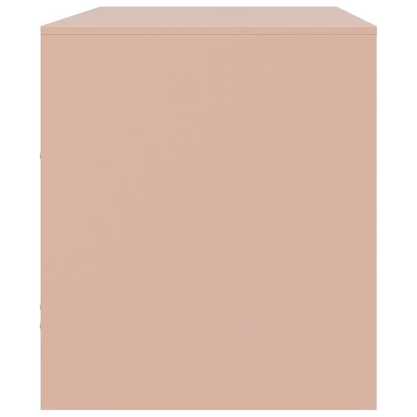 Móvel de TV 67x39x44 cm aço rosa - Image 7