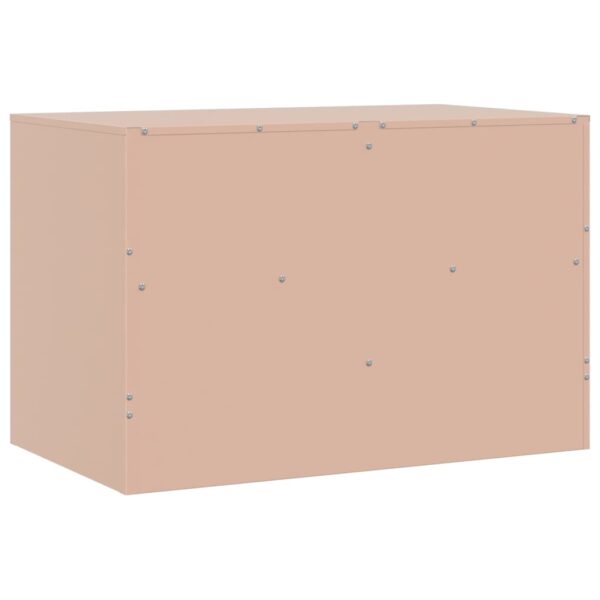 Móvel de TV 67x39x44 cm aço rosa - Image 8