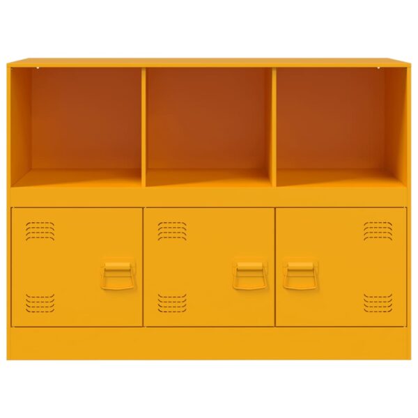 Aparador 99x39x73 cm aço amarelo mostarda - Image 5