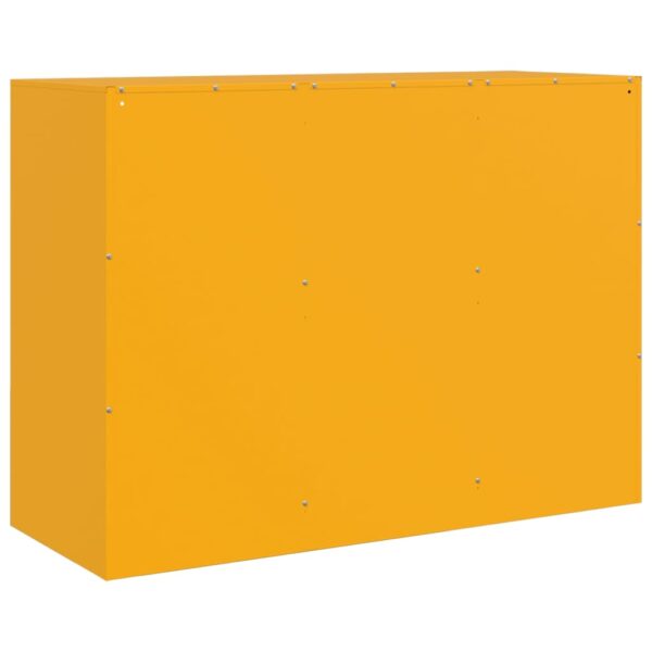 Aparador 99x39x73 cm aço amarelo mostarda - Image 8