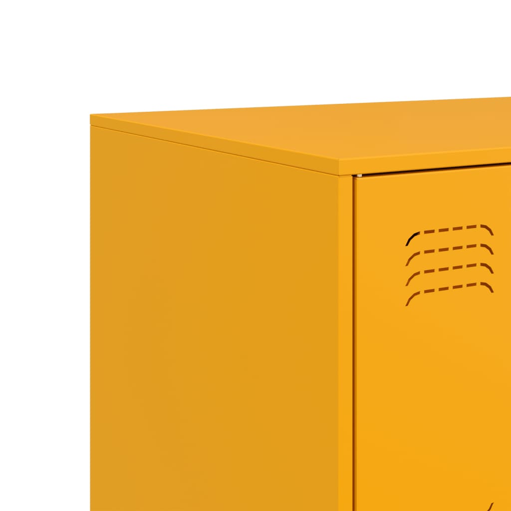 Aparador 99x39x73 cm aço amarelo mostarda - Image 10