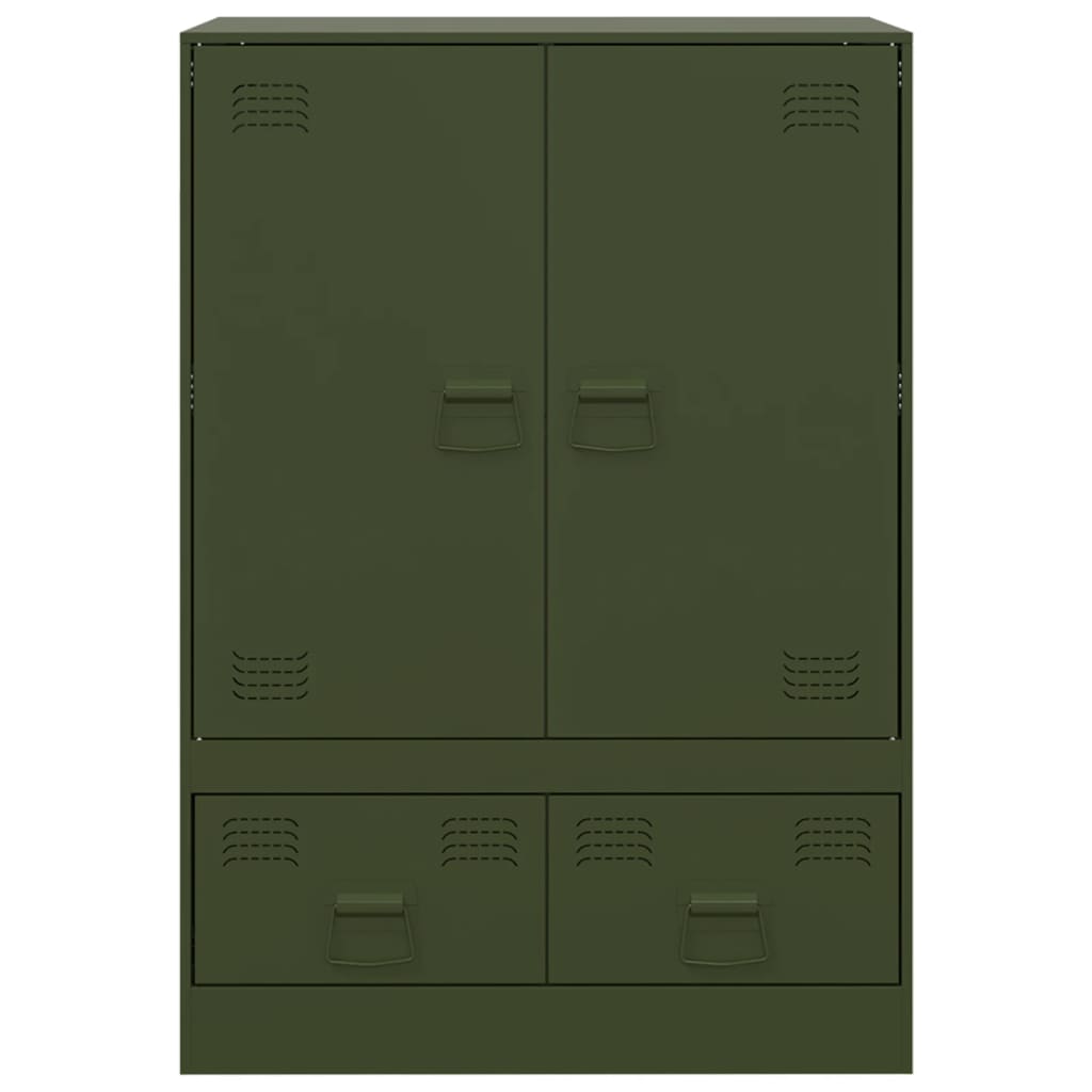 Aparador alto 67x39x95 cm aço verde azeitona - Image 5