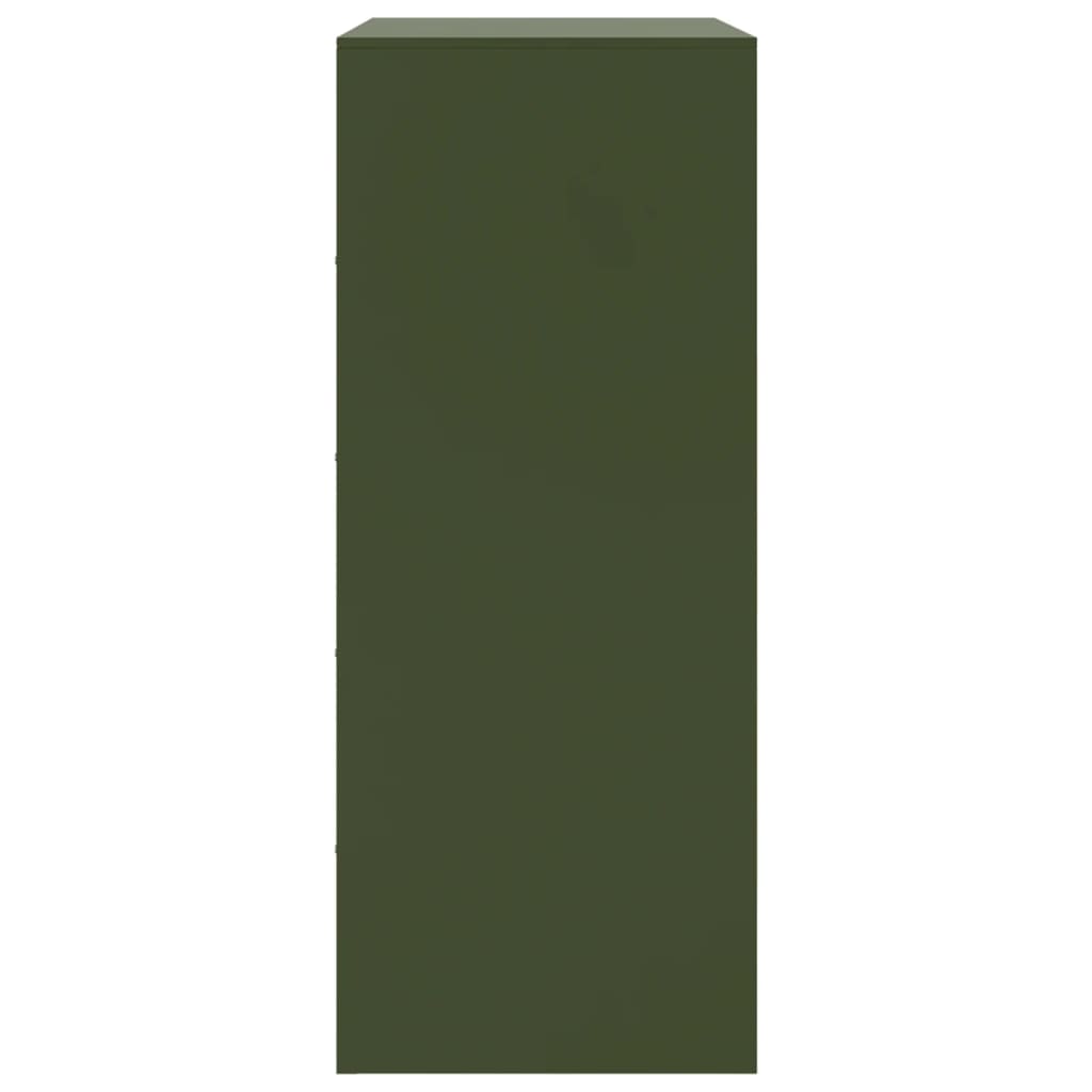 Aparador alto 67x39x95 cm aço verde azeitona - Image 7