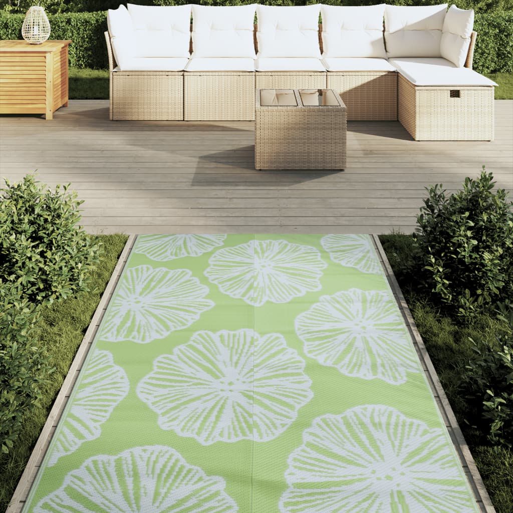 Tapete de exterior 120x180 cm PP verde - Image 2