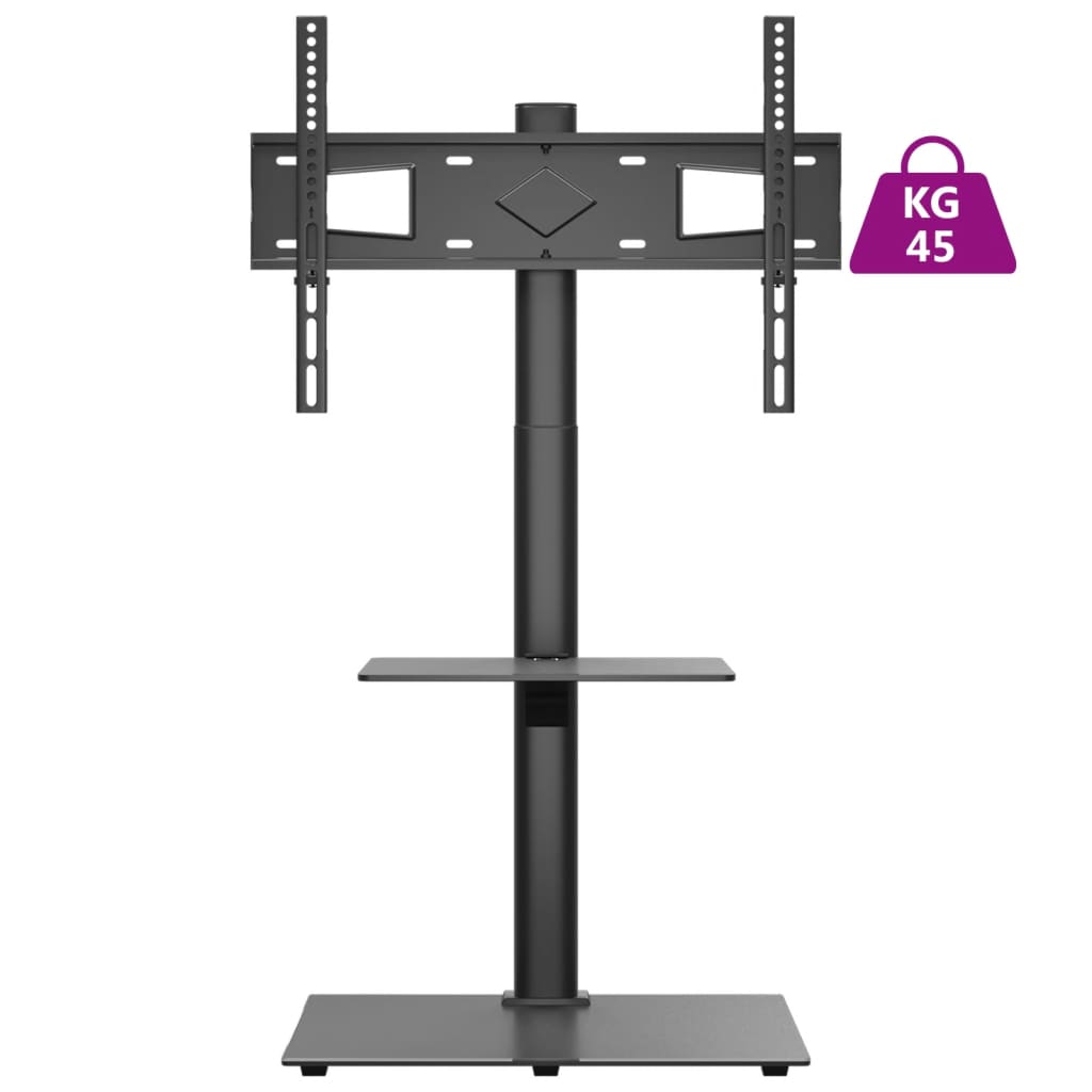 Suporte de canto para TV 32-65 polegadas c/ 2 prateleiras preto - Image 8