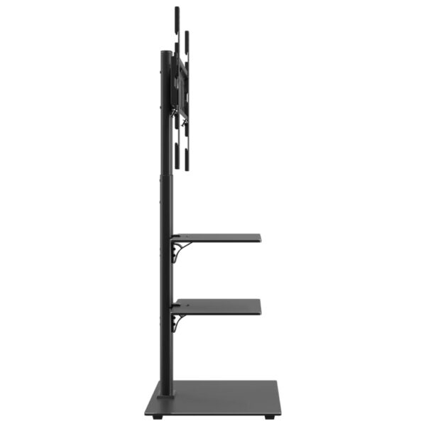 Suporte de canto para TV 32-65 polegadas c/ 3 prateleiras preto - Image 3