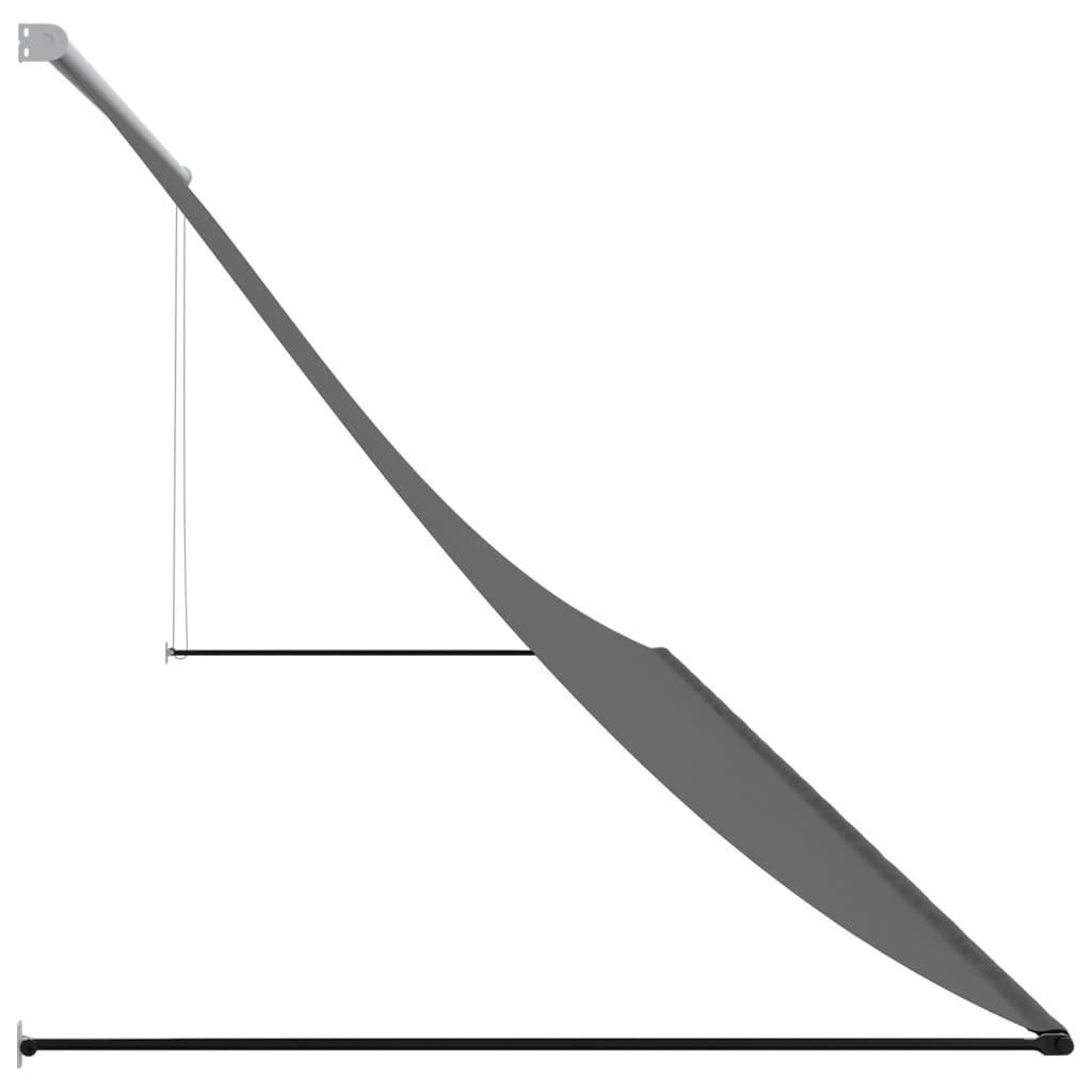 Toldo retrátil 400x150 cm tecido e aço antracite - Image 3