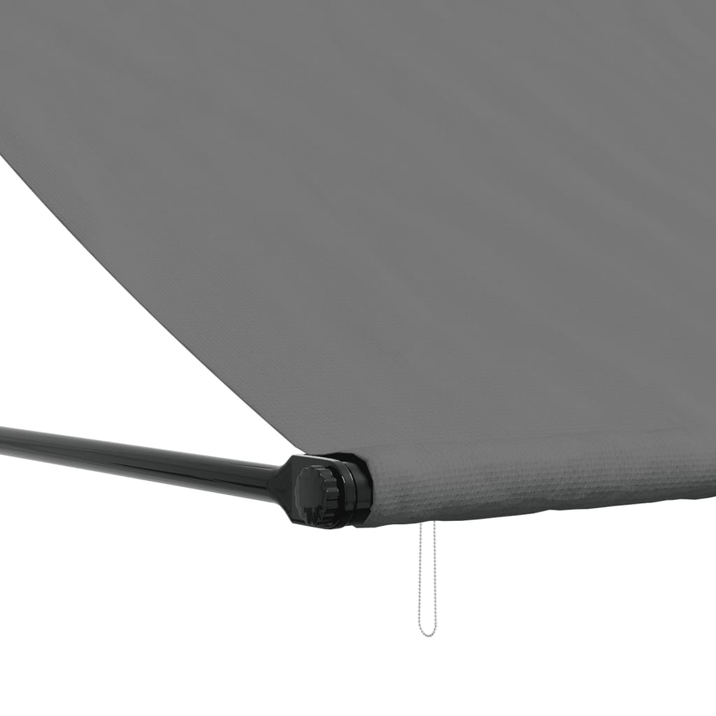 Toldo retrátil 400x150 cm tecido e aço antracite - Image 6