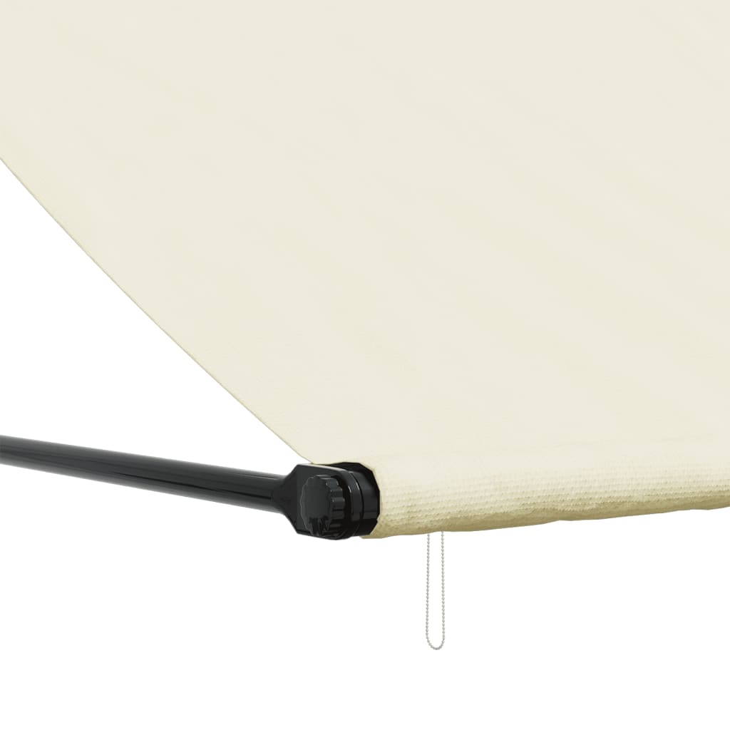 Toldo retrátil 300x150 cm tecido e aço cor creme - Image 6