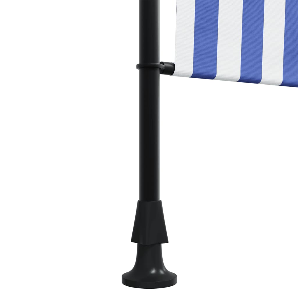 Estore de rolo para exterior 150x270cm tecido/aço azul e branco - Image 7