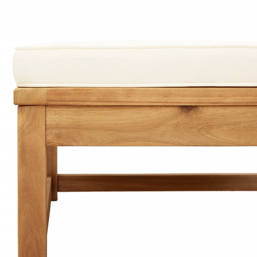 3 pcs conjunto lounge de jardim c/ almofadões acácia maciça - Image 6