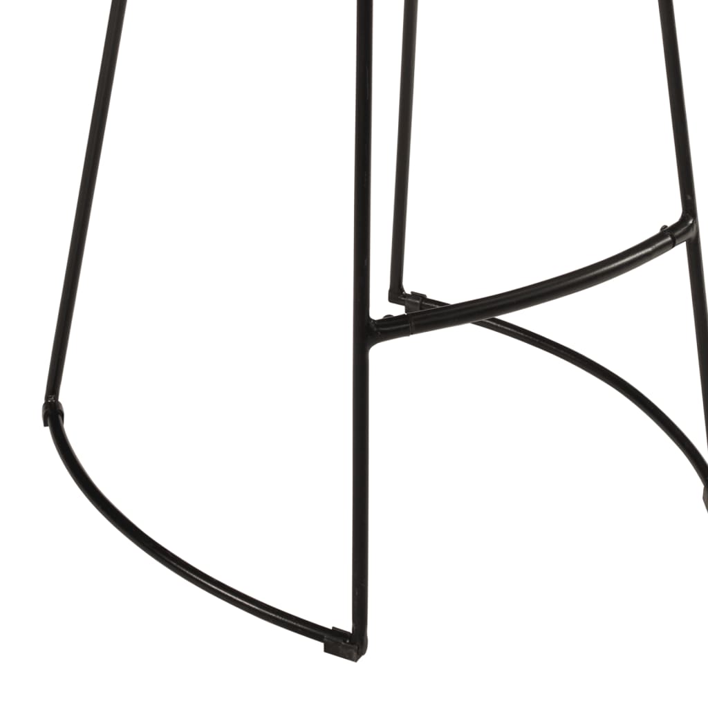 3 pcs conj. de bar madeira de mangueira áspera maciça e metal - Image 12