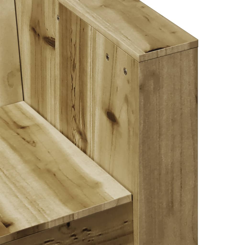 Sofá de 2 lugares para jardim 134x60x62 cm pinho impregnado - Image 6