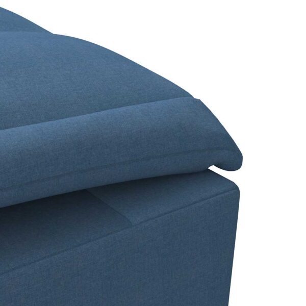 Chaise lounge de massagem com rolo tecido azul - Image 7